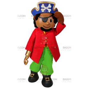 Costume da mascotte da pirata BIGGYMONKEY™ con bel vestito e