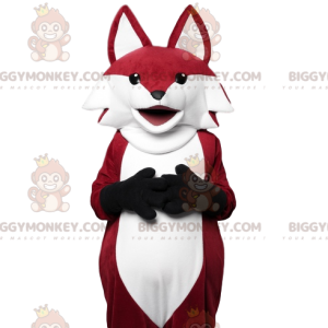 Disfraz de mascota BIGGYMONKEY™ de zorro rojo demasiado