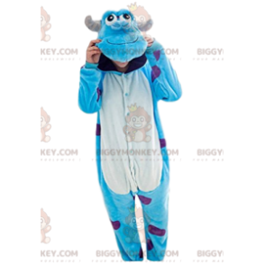 BIGGYMONKEY™ maskotkostume af Sully, det turkise monster fra