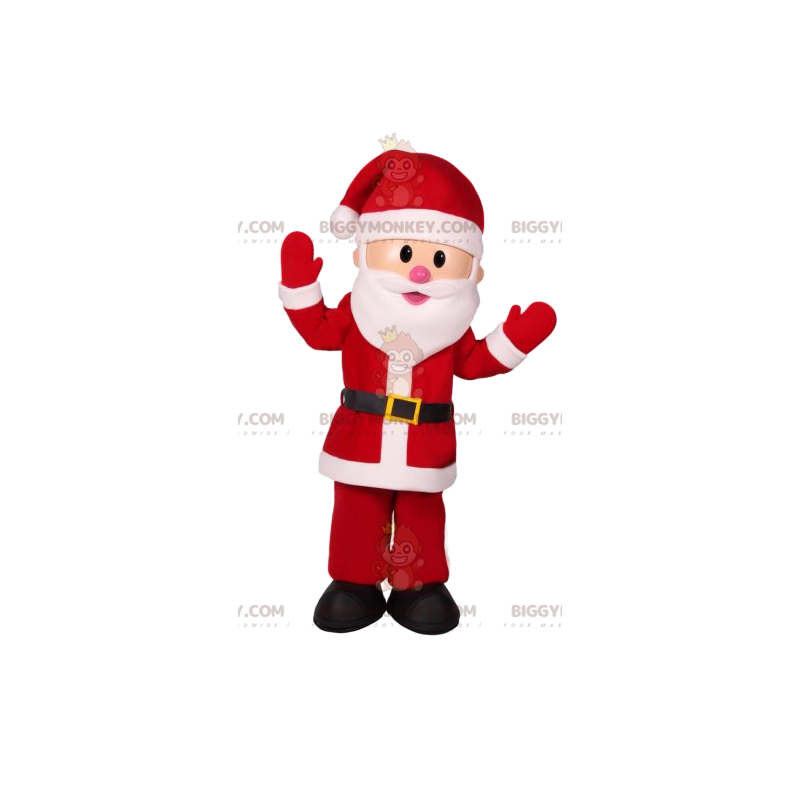 Costume de mascotte BIGGYMONKEY™ de Papa Noël très mignon -