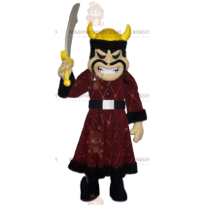 Kostým maskota vizigótského bojovníka BIGGYMONKEY™ s tradičním