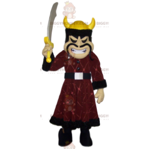 Visigoths warrior BIGGYMONKEY™ mascot costume with traditional