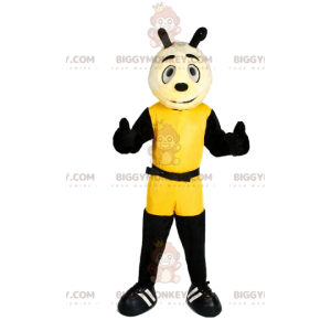 Kostium maskotki małego psa BIGGYMONKEY™ w kolorze żółtym