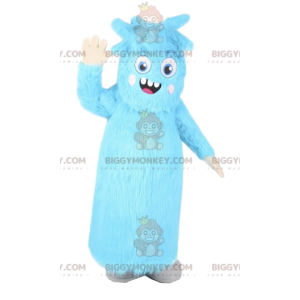 BIGGYMONKEY™ mascottekostuum van klein blauw monster met