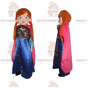 Costume da mascotte Anna BIGGYMONKEY™ della sorella di Elsa