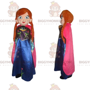 Costume de mascotte BIGGYMONKEY™ de Anna, la sœur d'Elsa la