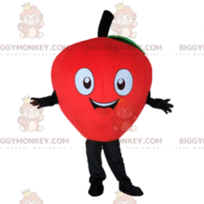 Traje de mascote de morango BIGGYMONKEY™ todo fofo e feliz –