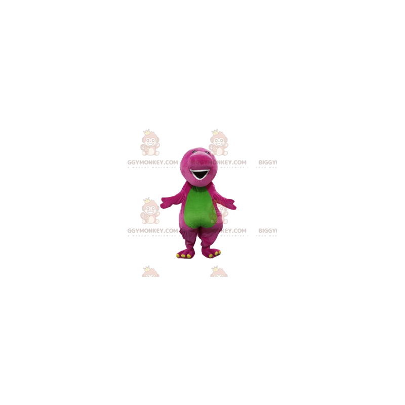 Costume de mascotte BIGGYMONKEY™ de dinosaure mauve et vert