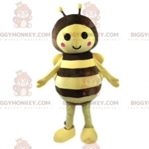BIGGYMONKEY™ Simpatico costume da mascotte ape con antenne -