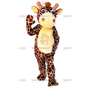 Costume da mascotte della maestosa giraffa BIGGYMONKEY™ -