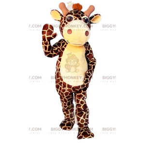 Traje de mascote de girafa majestosa BIGGYMONKEY™ –
