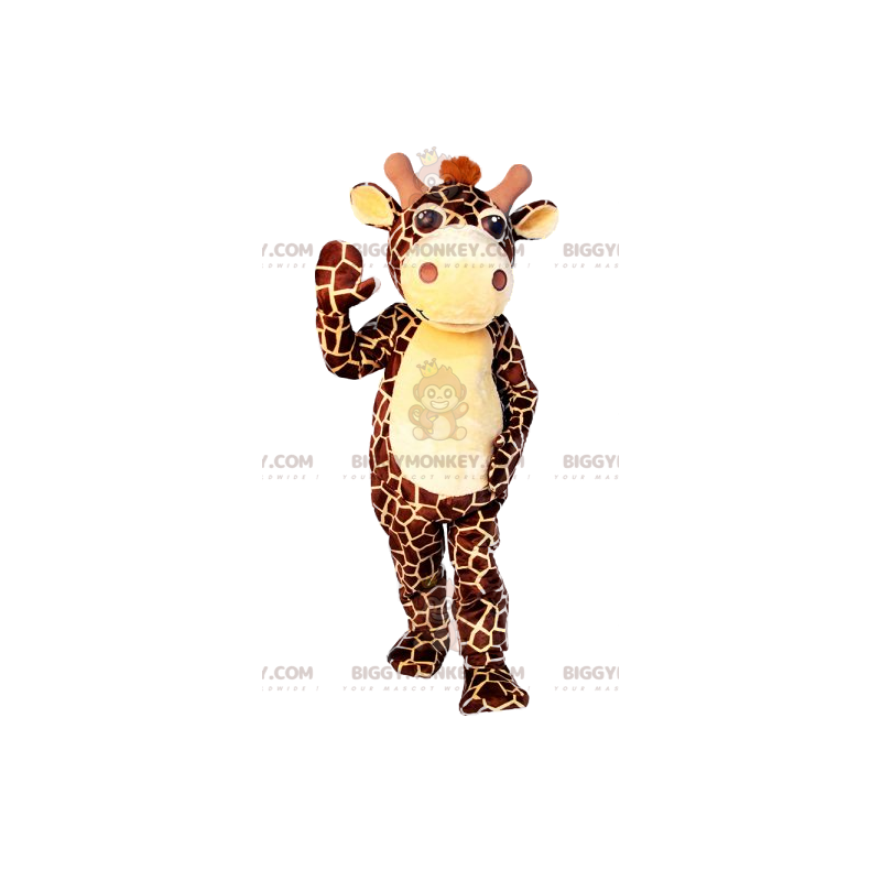 Costume da mascotte della maestosa giraffa BIGGYMONKEY™ -