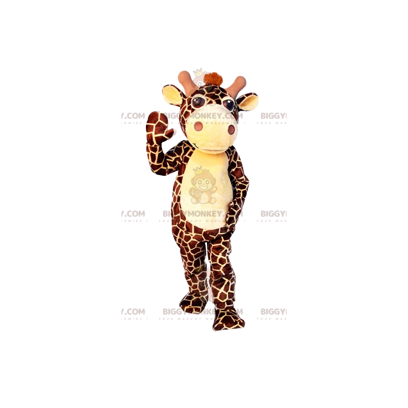 Costume de mascotte BIGGYMONKEY™ de girafe majestueuse -