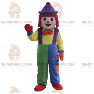 Clown BIGGYMONKEY™ maskotdräkt med patchworkdräkt - BiggyMonkey