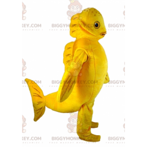 Costume de mascotte BIGGYMONKEY™ de poisson jaune géant et