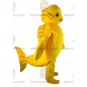 Divertente costume mascotte pesce giallo gigante BIGGYMONKEY™ -