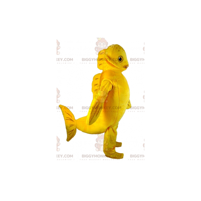 Αστεία στολή μασκότ BIGGYMONKEY™ Giant Yellow Fish -