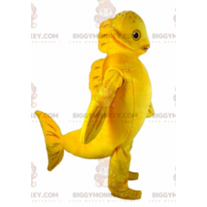 Costume de mascotte BIGGYMONKEY™ de poisson jaune géant et