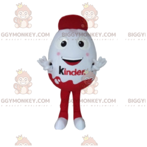 Very Smiling Red and White Chocolate Egg BIGGYMONKEY™ Mascot