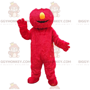Disfraz de mascota monstruo rojo divertido BIGGYMONKEY™ -