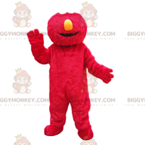 Disfraz de mascota monstruo rojo divertido BIGGYMONKEY™ -