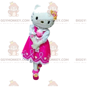 Fato de mascote Hello Kitty BIGGYMONKEY™ com vestido fúcsia –