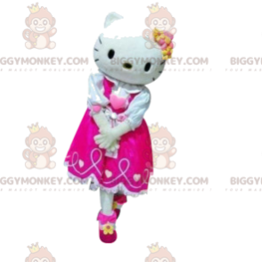 Fato de mascote Hello Kitty BIGGYMONKEY™ com vestido fúcsia –