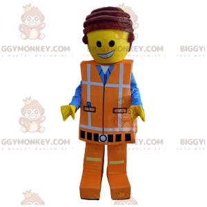 Playmobil BIGGYMONKEY™ mascottekostuum oranje werkkleding -