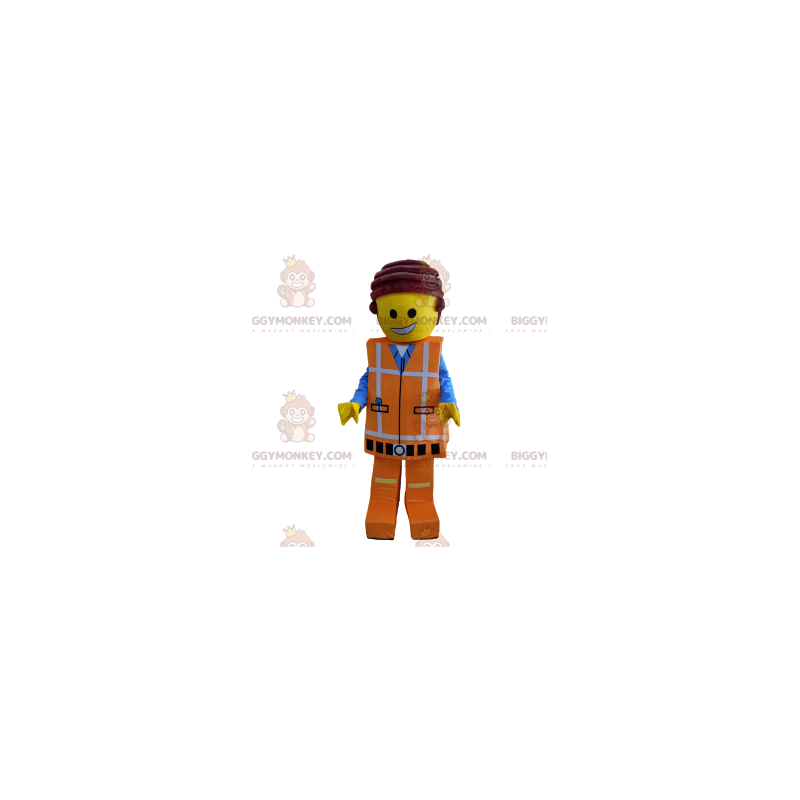 Mascote Playmobil BIGGYMONKEY™ Roupa de trabalho laranja –