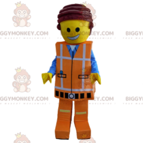 Mascote Playmobil BIGGYMONKEY™ Roupa de trabalho laranja –