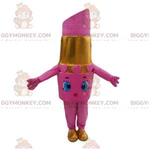 Costume da mascotte BIGGYMONKEY™ con rossetto rosa -