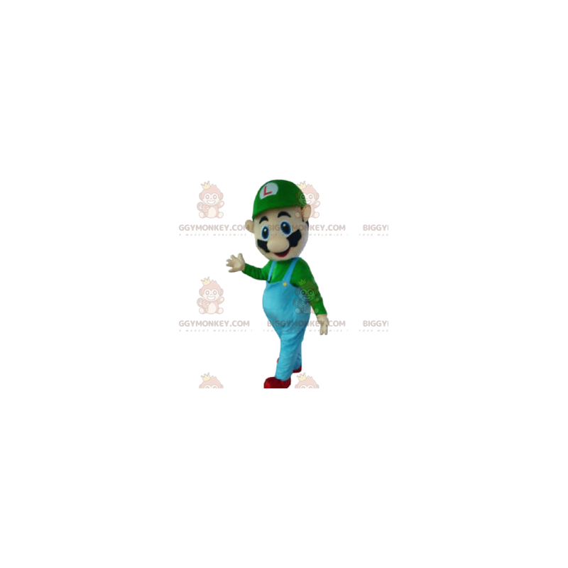 Costume de mascotte BIGGYMONKEY™ de Luigi, personnage de Mario