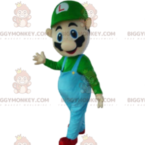 Costume de mascotte BIGGYMONKEY™ de Luigi, personnage de Mario