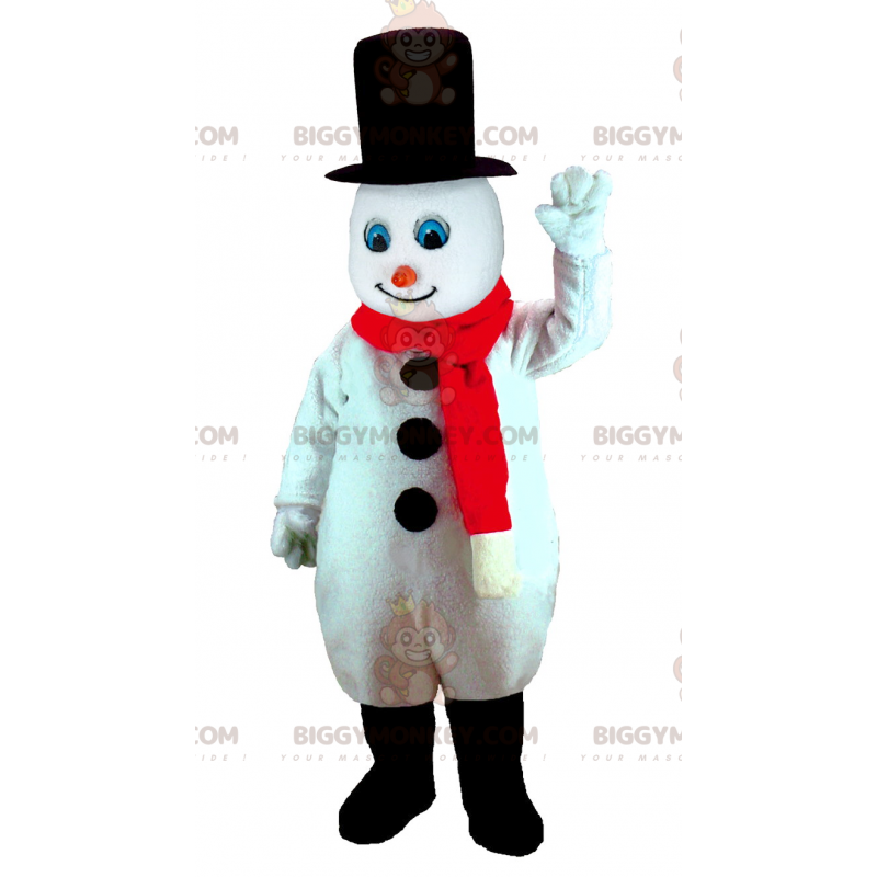 Costume de mascotte BIGGYMONKEY™ de bonhomme de neige grandeur