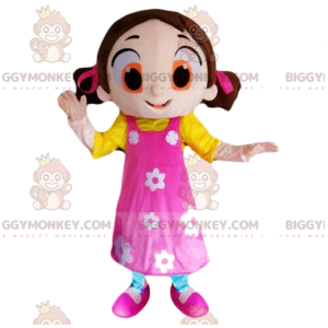 Costume de mascotte BIGGYMONKEY™ de petite fille coquette avec