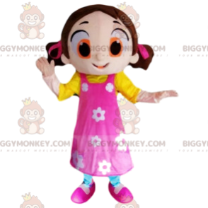 Costume de mascotte BIGGYMONKEY™ de petite fille coquette avec
