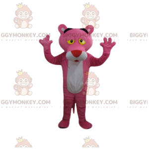 Fato de mascote BIGGYMONKEY™ Pink Panther. Fantasia de Pantera