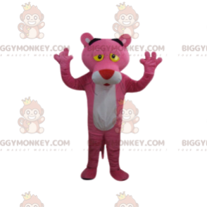 BIGGYMONKEY™ Pink Panther mascottekostuum. Roze Panter Kostuum