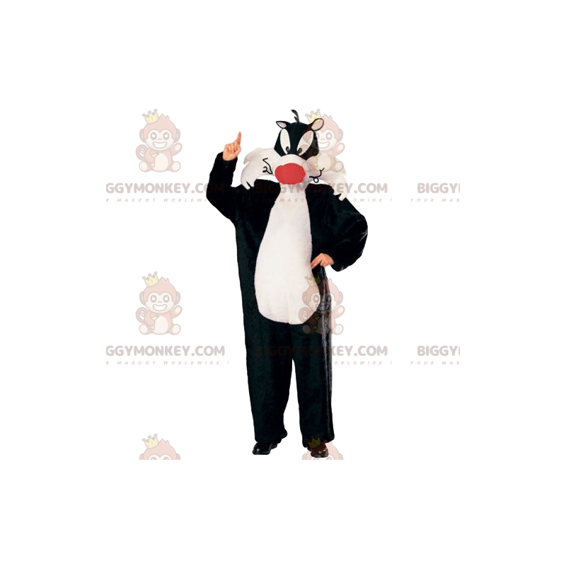 BIGGYMONKEY™ Maskottchenkostüm von Sylvester, der Katze aus