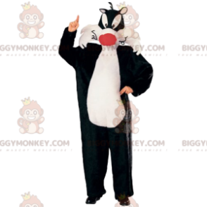 Kostium maskotki BIGGYMONKEY™ Sylwestra, kota z kreskówki