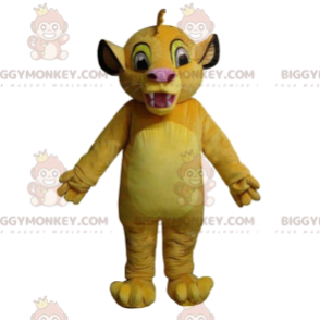 Costume de mascotte BIGGYMONKEY™ de Simba, le lionceau du Roi