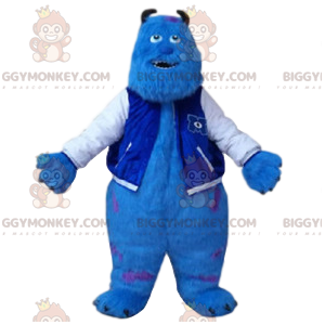 BIGGYMONKEY™ mascot costume of Sulli, the turquoise monster