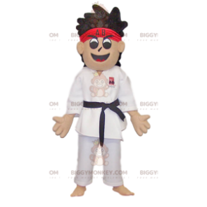Disfraz de mascota BIGGYMONKEY™ de karateka de nivel cinturón