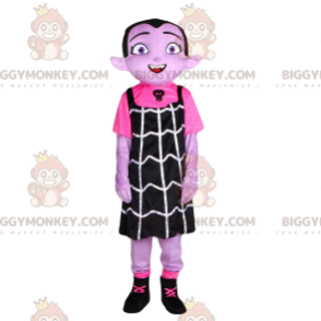 Traje de mascote Little Vampire Girl BIGGYMONKEY™ com vestido