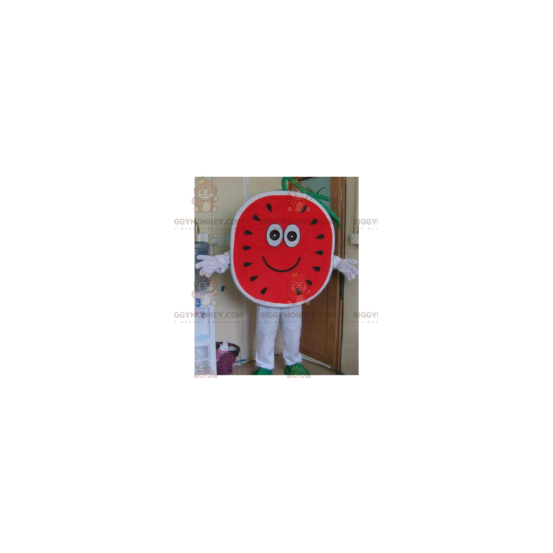 Super cute and cheerful watermelon BIGGYMONKEY™ mascot costume