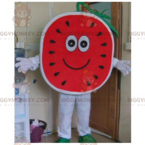 Super cute and cheerful watermelon BIGGYMONKEY™ mascot costume