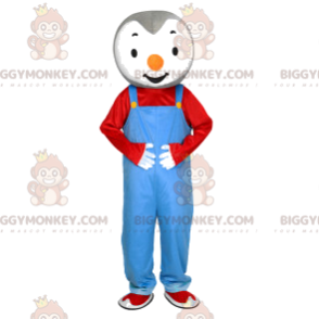 Costume da mascotte da piccolo pinguino BIGGYMONKEY™ con tuta