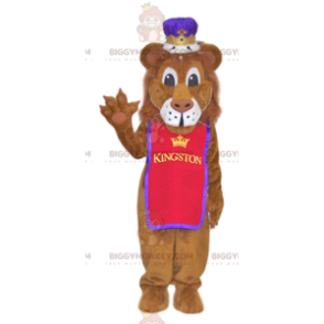 Costume de mascotte BIGGYMONKEY™ de lion avec une belle