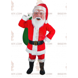 Costume da mascotte BIGGYMONKEY™ di Babbo Natale vestito di