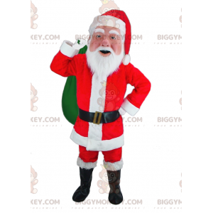 Traje de mascote do Papai Noel BIGGYMONKEY™ vestido de vermelho